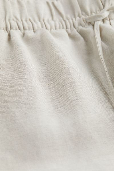 Linen-blend Pull-on Pants | H&M (US + CA)