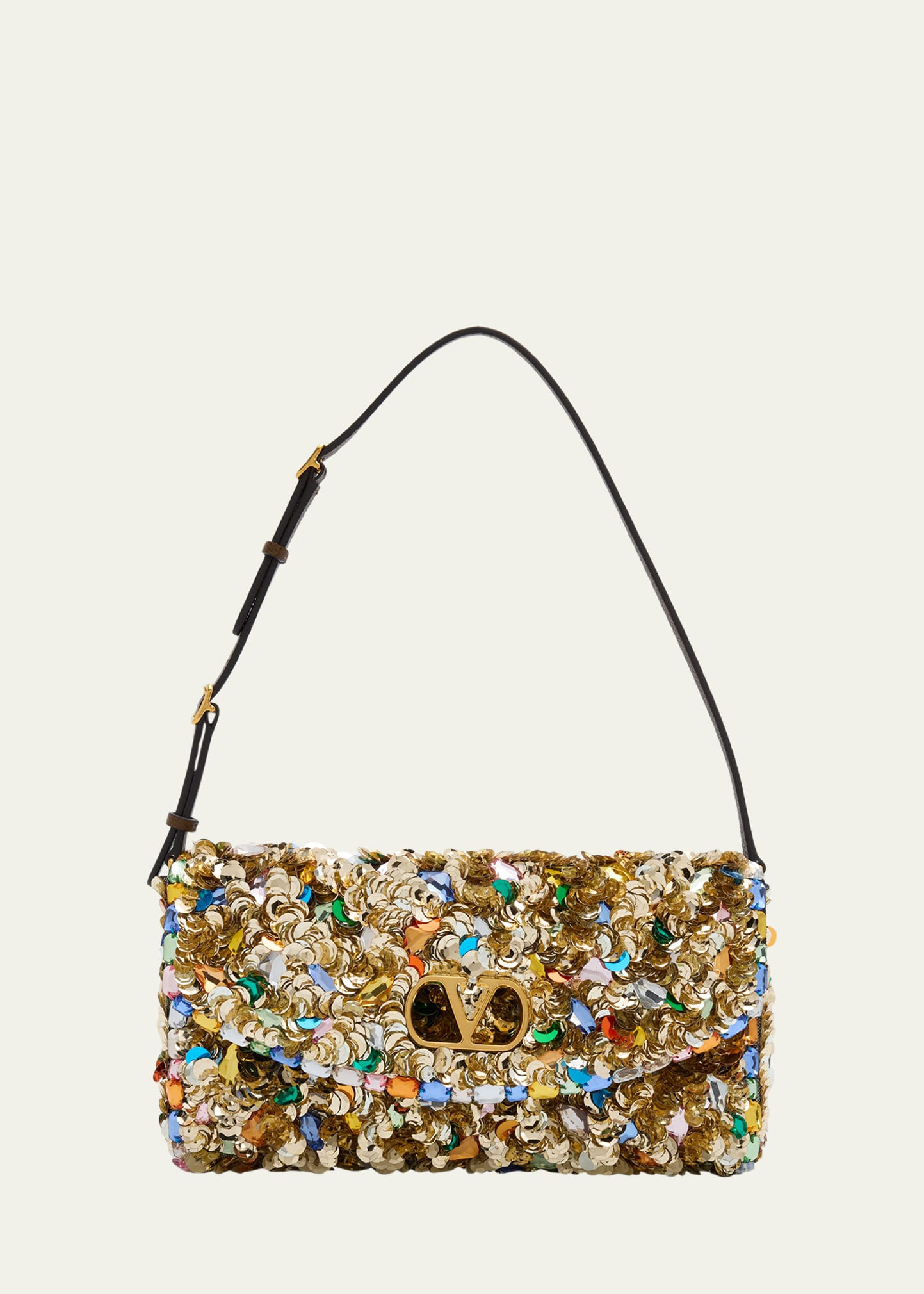 Valentino Garavani DeVain Embellished Small Shoulder Bag | Bergdorf Goodman