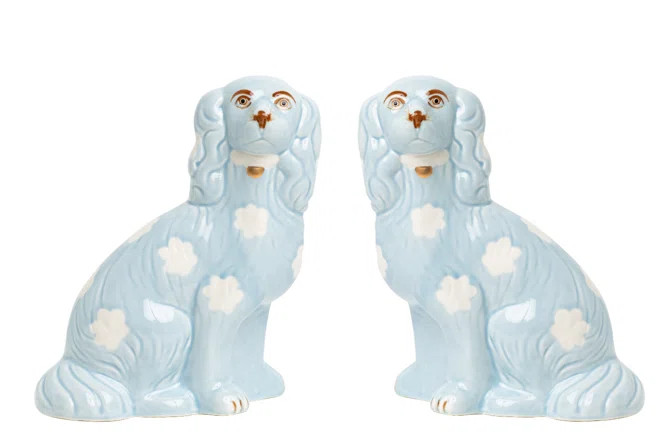 PALE PINK STAFFORDSHIRE DOGS MEDIUM | Wayfair North America