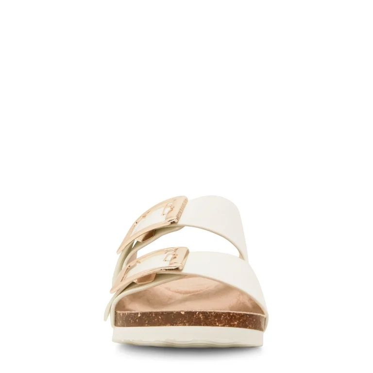 Madden Girl Women's Bodie Two Strap Flat Footbed Sandal | Walmart (US)