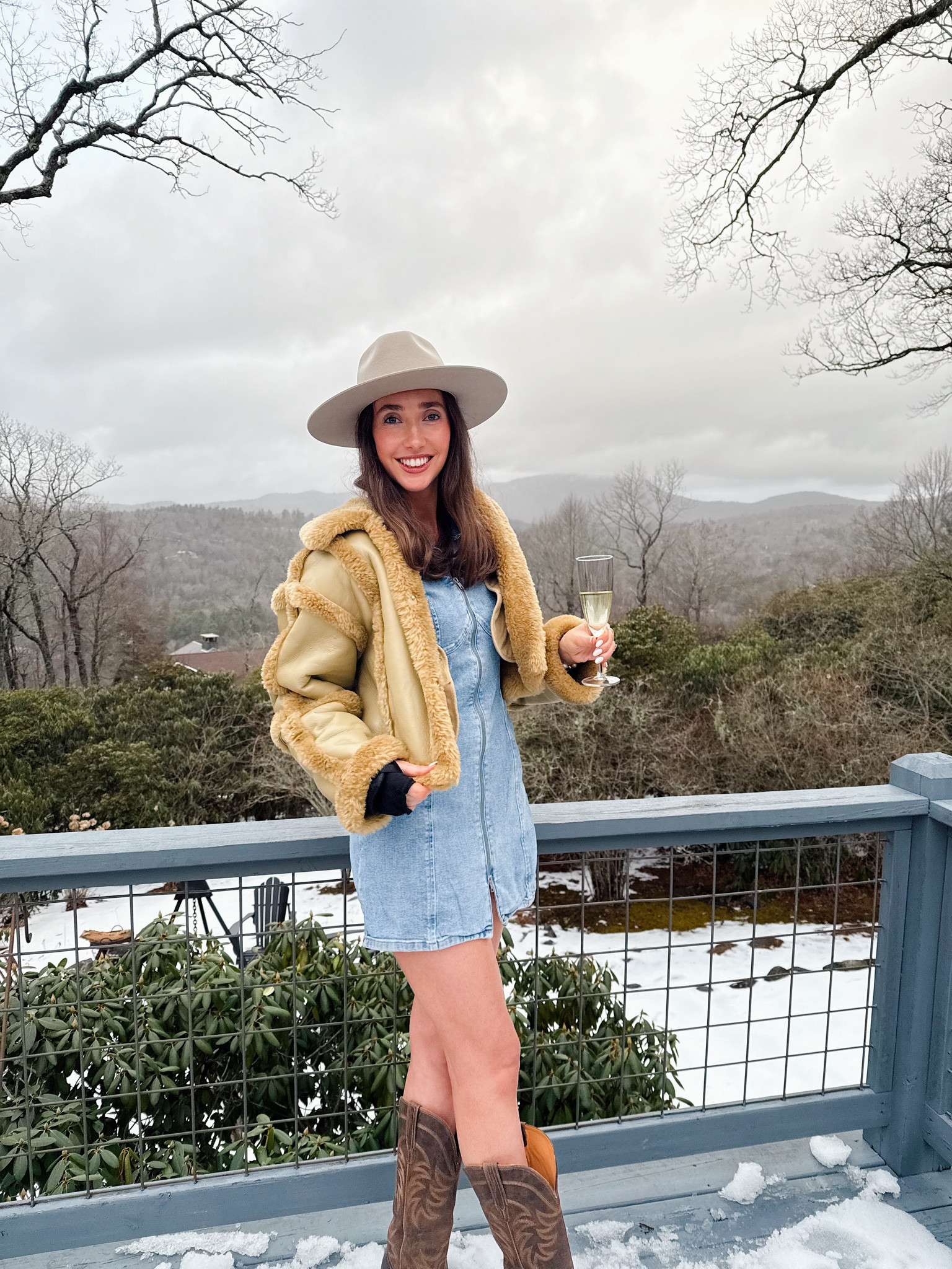 Wrist cast sold separately 🤣

Western night fit for mountain weekend with the girls! Jacket kept me so warm in freezing temperatures & these boots are maybe the most comfy I’ve ever owned! 

#LTKTravel #LTKSeasonal