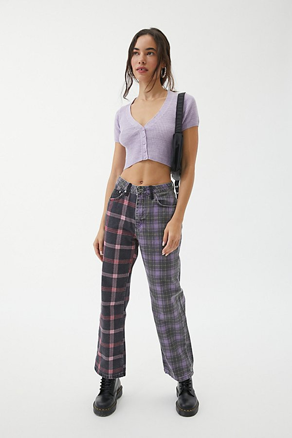 The Ragged Priest Mixed Plaid Dad Jean | Urban Outfitters (US and RoW)