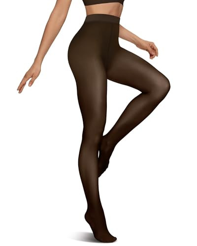 Vertvie Fleece Lined Tights for Women Thermal Pantyhose Fake Translucent Winter Warm Tights High ... | Amazon (US)