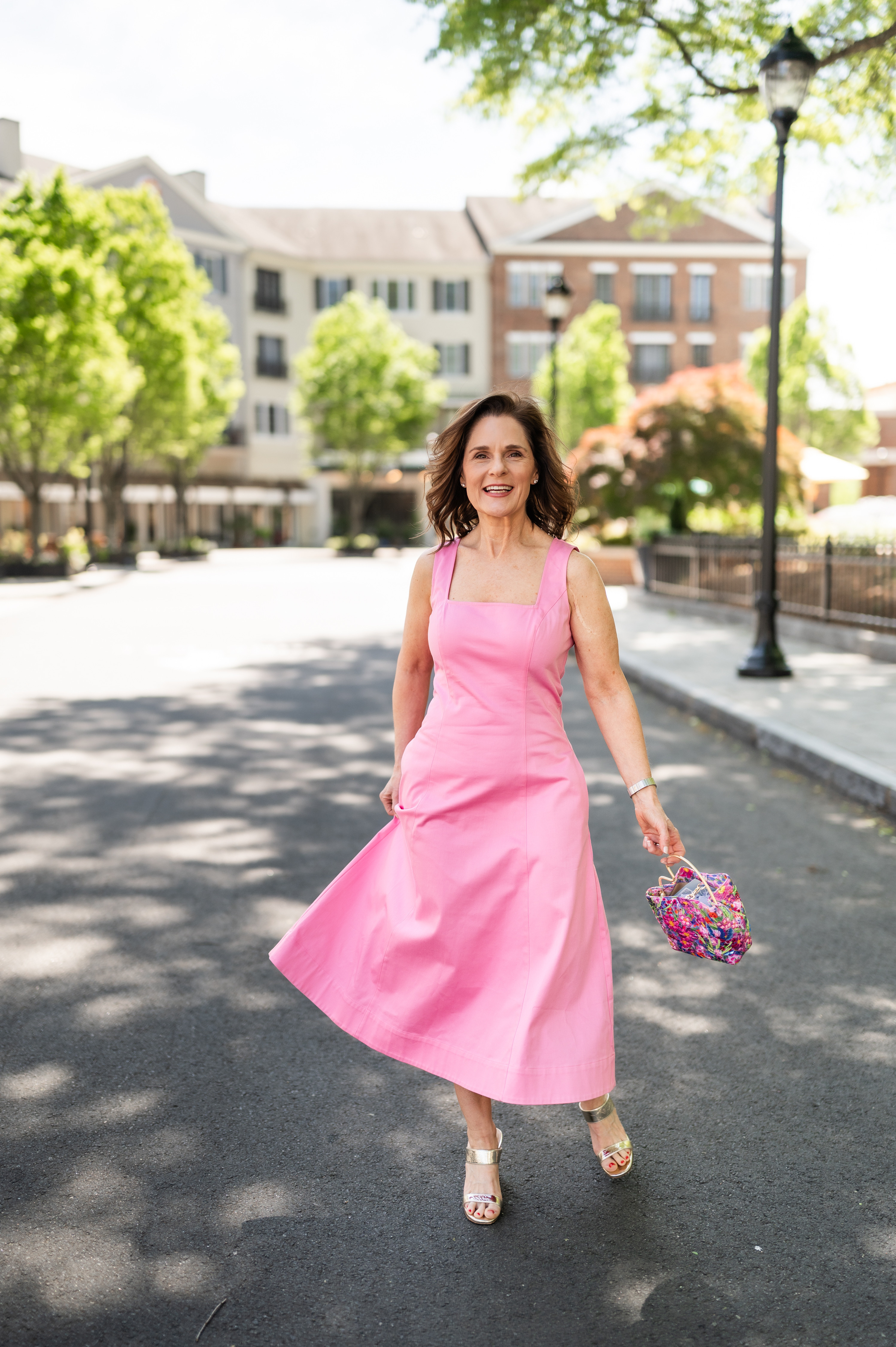 Cotton square neck midi dress.  Perfect for all of your outdoor summer soirees.  Great wedding guest dress.

The floral sequins bag and gold heeled sandals complete the easy summer look.

Use code Beth15SPRING25 for 15% off the gold sandals. 

 

#LTKSeasonal #LTKPetite #LTKWedding