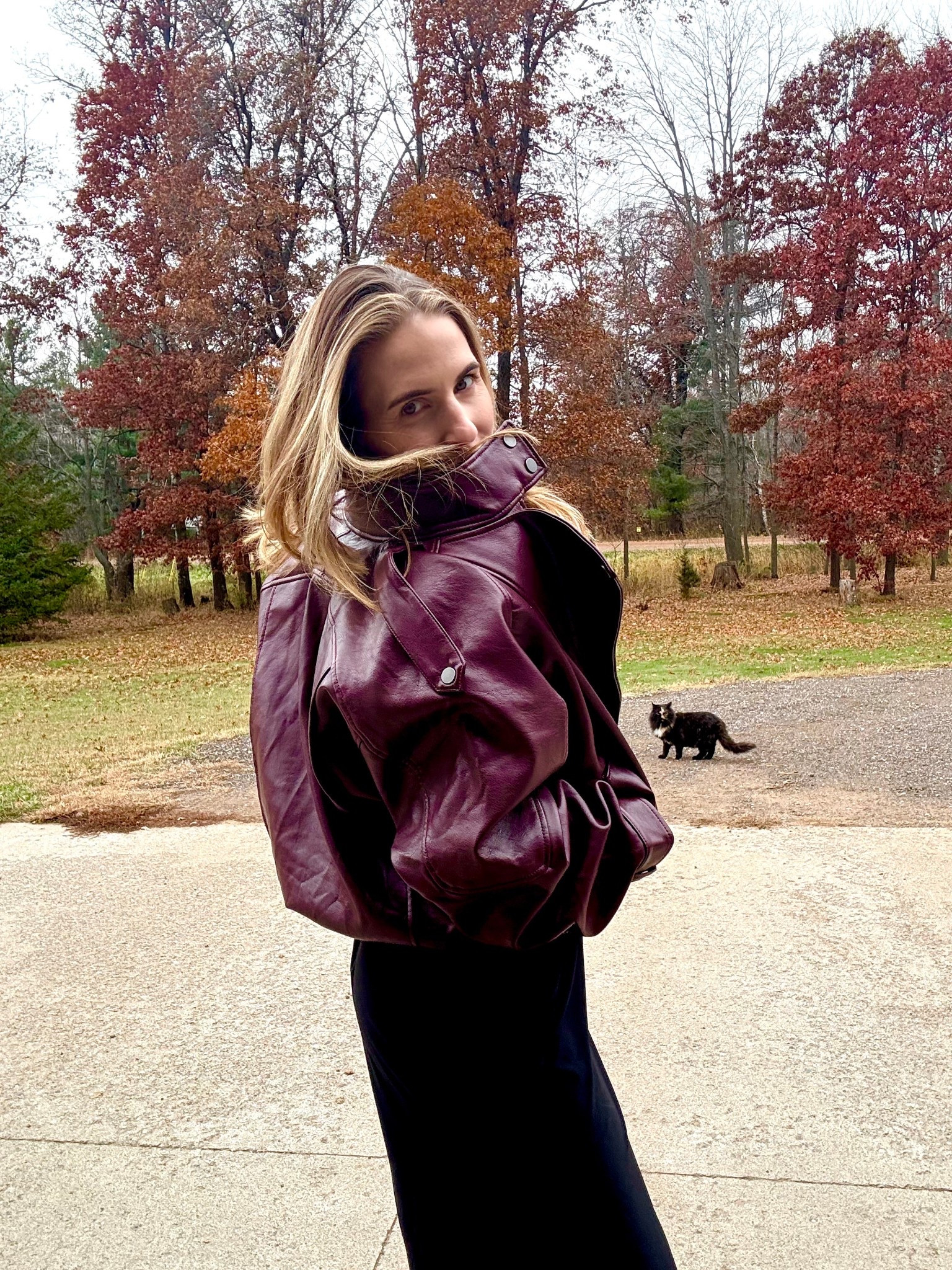 Bomber jackets for fall and winter to pop against the white snow or fall leaves changing 

I’m in a size small they run big 

#LTKStyleTip #LTKOver40 #LTKSeasonal