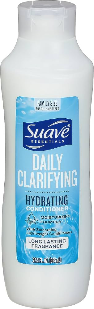 Suave Essentials, Hydrating Daily Clarifying Conditioner Family Size, 22.5 Fl Oz | Amazon (US)
