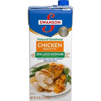 Swanson Natural Goodness Chicken Broth Carton - 32oz | Target