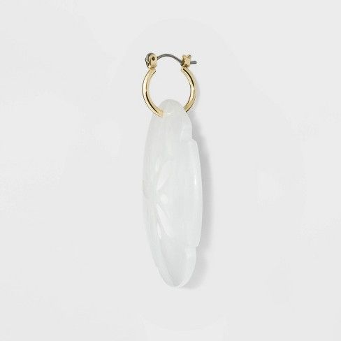 SUGARFIX by BaubleBar Sand Dollar Drop Earrings - Ivory | Target