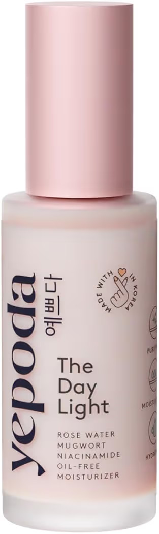 Yepoda The Day Light, Oil-Free Purifying Day Moisturizer with Rose Water, Mugwort & Niacinamide, ... | Amazon (US)
