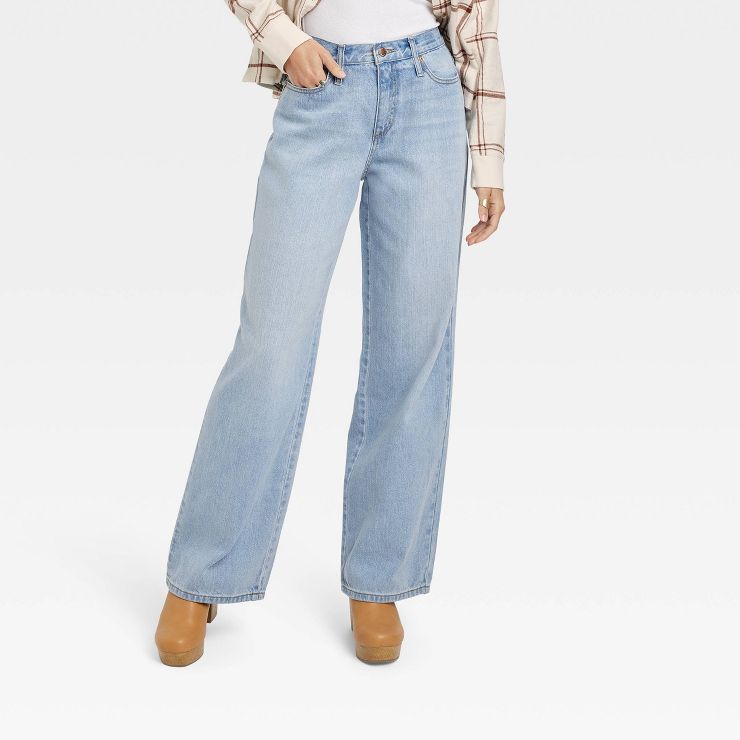 Women's High-Rise Wide Leg Jeans - Universal Thread™ Light Wash | Target