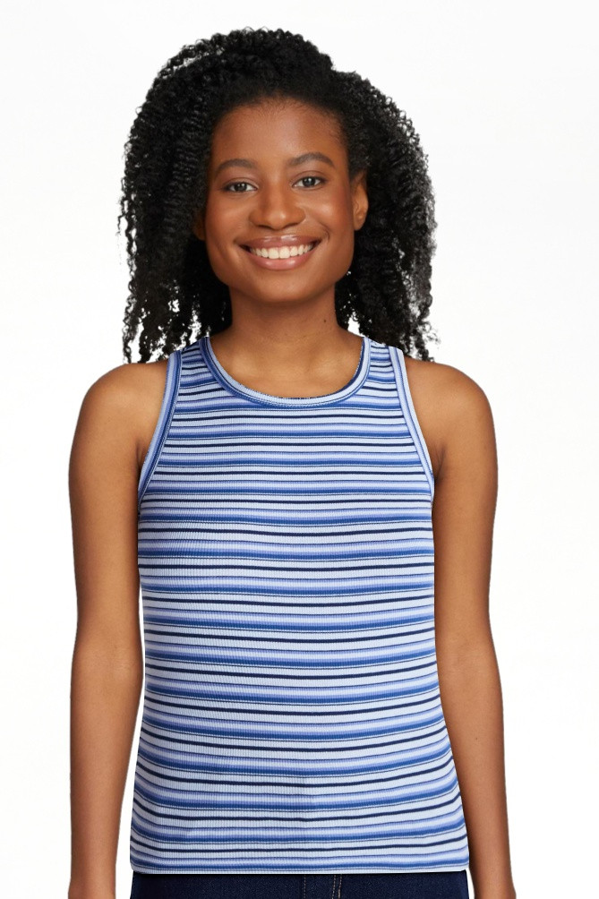 No Boundaries Ribbed High Neck Tank Top, Women's XXS-XXL | Walmart (US)