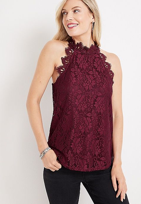 Love Lace Halter | Maurices
