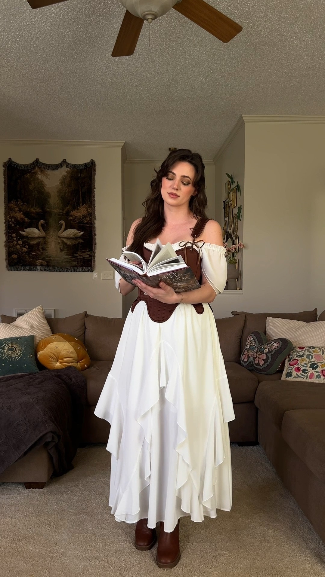 Elizabeth Bennett inspired spring outfit. It’s giving allll the romance 🤌🏼🤎✨ 

#ad #founditonamazon

#LTKootd #LTKSeasonal