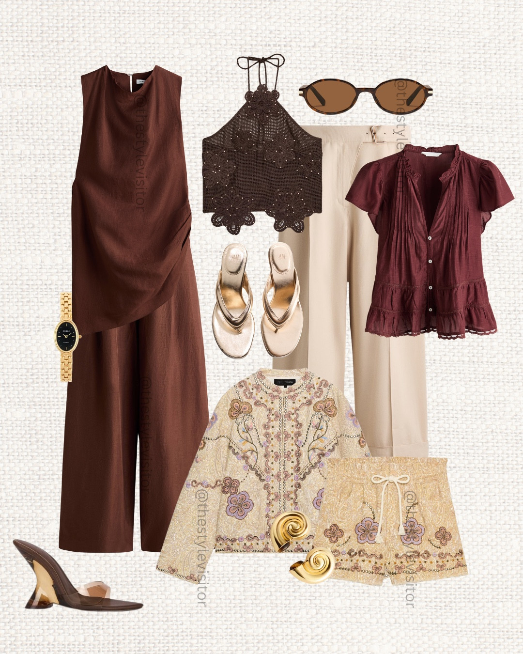 Rich burgundy, soft cream and warm chocolate tones… this combination looks so expensive. 🤎✨

Save this post to come back later to shop.

Keywords: burgundy outfit, cream outfit, embroidered jacket, chocolate brown, tailored trousers, elegant fashion, chic style, quiet luxury, capsule wardrobe, occasion wear, H&M new in, Zara new in, neutral outfit, classy style, gold accessories, fall transition, feminine style, elevated basics, LTK fashion, fashion finds
