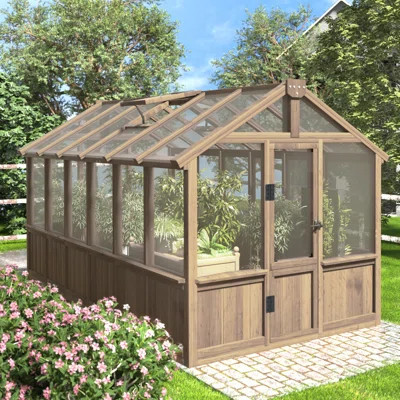 Wooden Polycarbonate Greenhouse | Wayfair North America