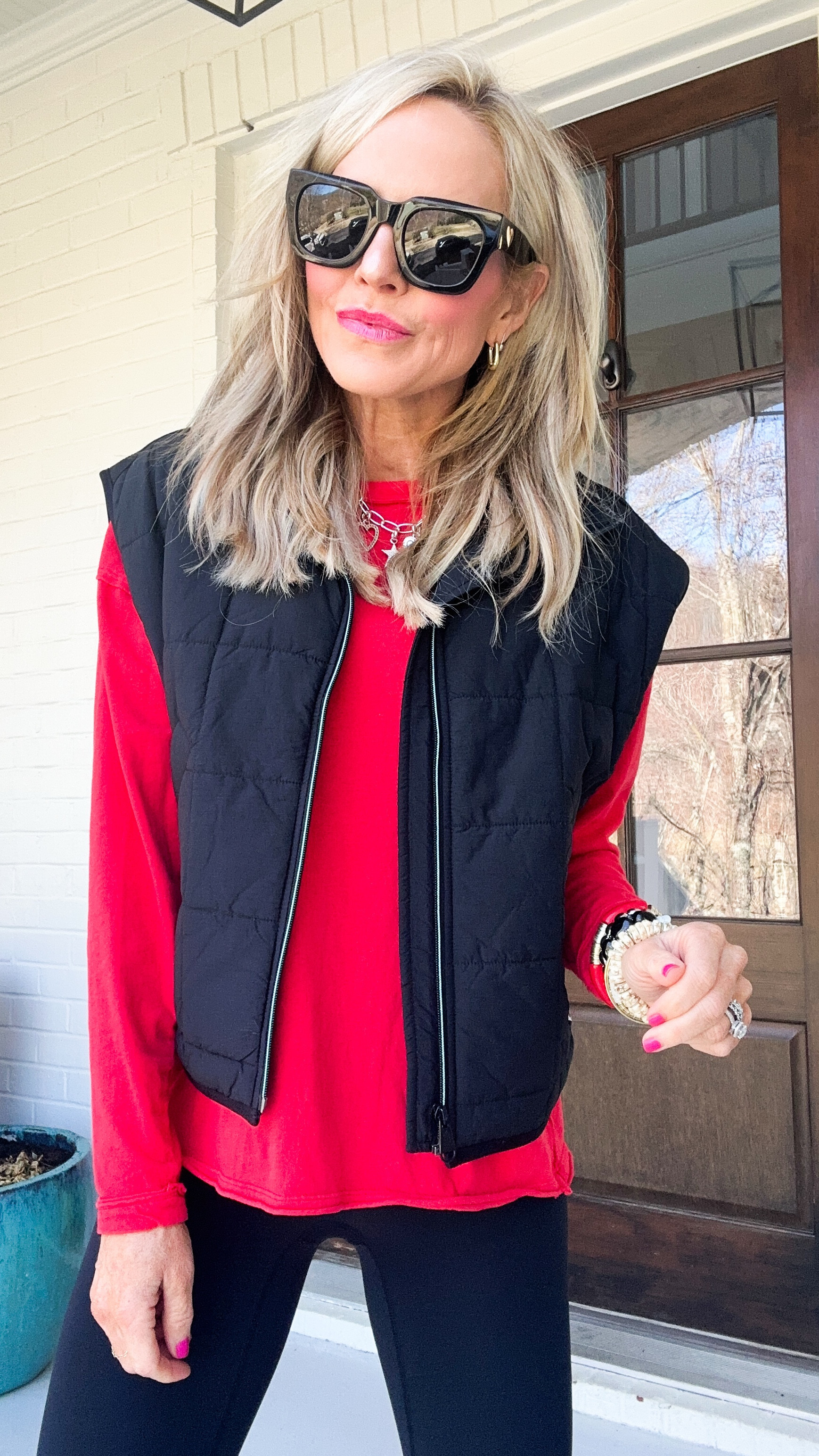 XS in top, best and leggings! 

#LTKStyleTip #LTKOver40 #LTKActive