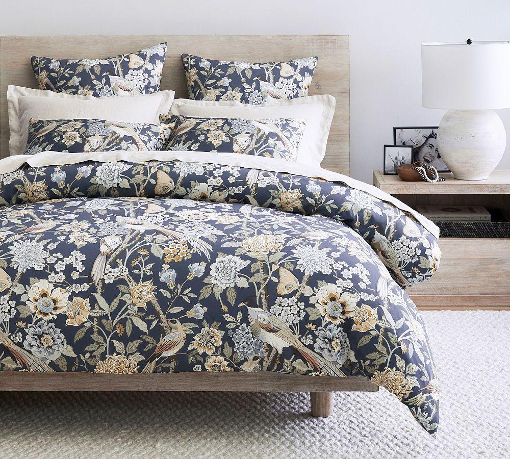 Bloom Floral Sateen Duvet Cover | Pottery Barn (US)