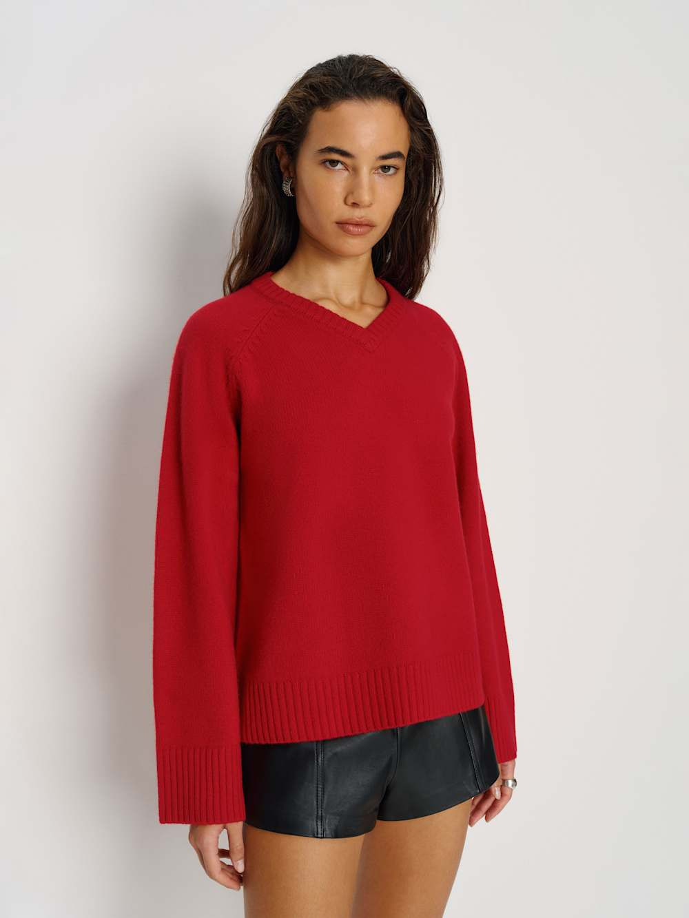 Beth Regenerative Wool V-neck | Reformation (Global)