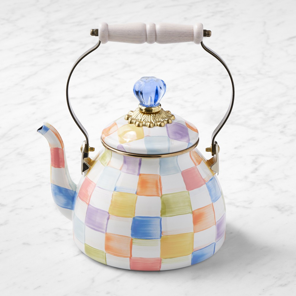 MacKenzie-Childs Confetti Check Tea Kettle, 2-Qt. | Williams-Sonoma