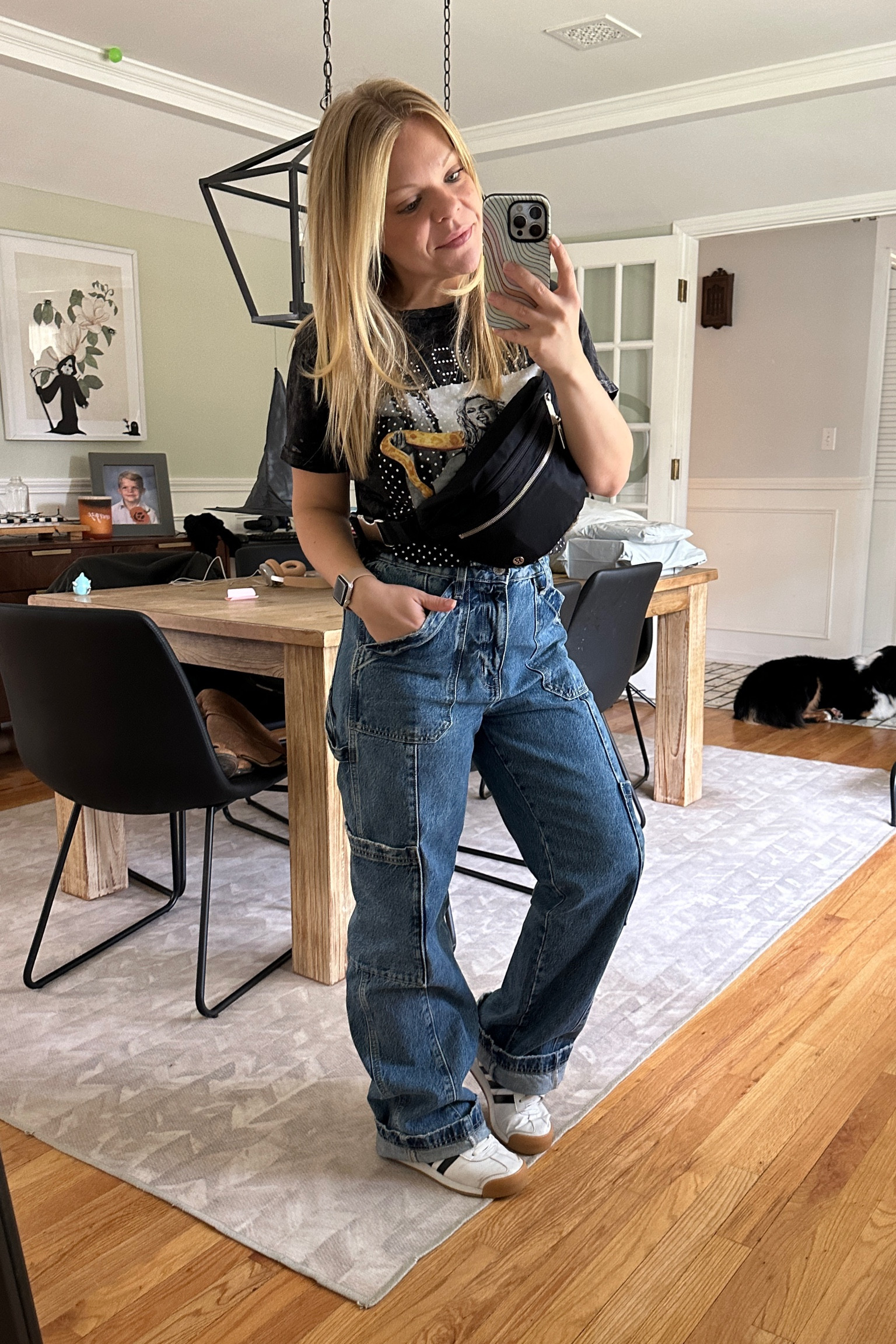 Fall Friday Look! 

I have been living in these Jeans from JC Penny and they are under $25! Belt bag is from Lululemon and Shoes are Men’s Adidas Somoas. 

Happy fall 🥰🍁

#LTKfindsunder50 #LTKHoliday #LTKSeasonal