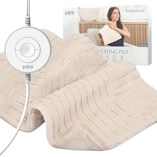 Pure Enrichment PureRadiance Luxury Heating Pad for Cramps, Back, Neck, & Shoulder Pain Relief, P... | Amazon (US)