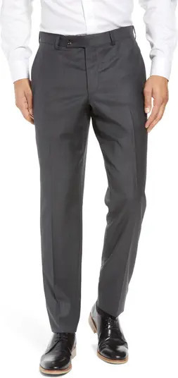 Jefferson Flat Front Wool Dress Pants | Nordstrom