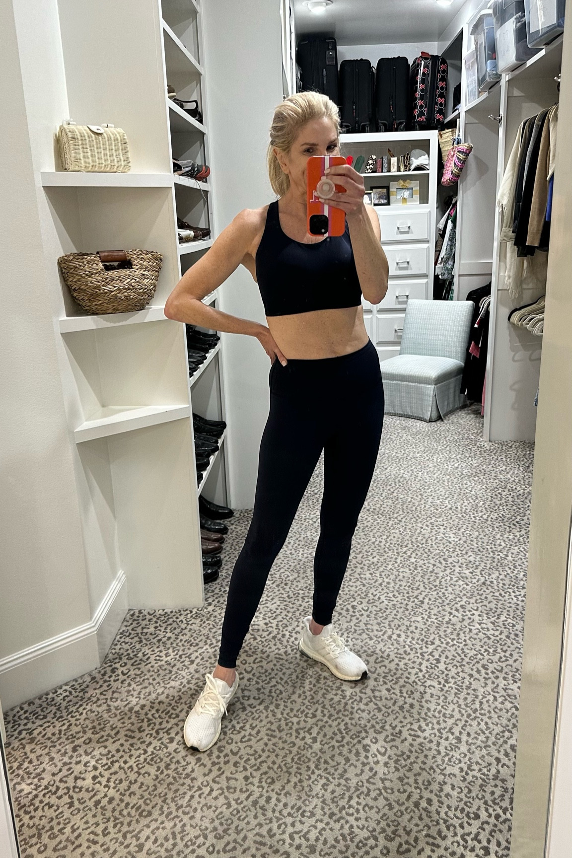 Got some new workout pieces. The color is navy but they come in lots of colors. 
Leggings -6
Jog bra - 34DD (fit is snug)


#LTKunder100 #LTKshoecrush #LTKfit