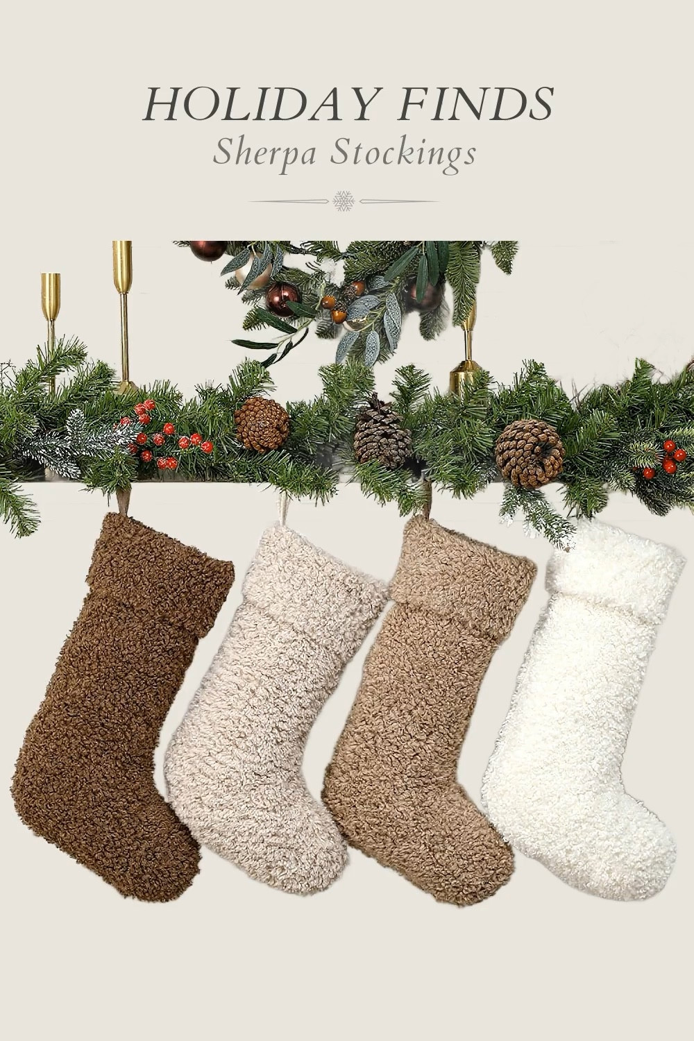 I found the coziest Sherpa stockings- perfect for the holidays! hanging metal bell, plaid, stockings, pinecones, wreath, ornament, velvet ribbon, jingle bell, houses, candle holder, candles, Christmas tree, holidays, Christmastime


#LTKSeasonal #LTKHome #LTKHoliday