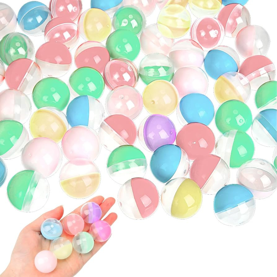 Honoson 500 Pcs Vending Machine Capsules 1.1" Gumball Machine Capsule Small Empty Toy Capsules Cl... | Amazon (US)
