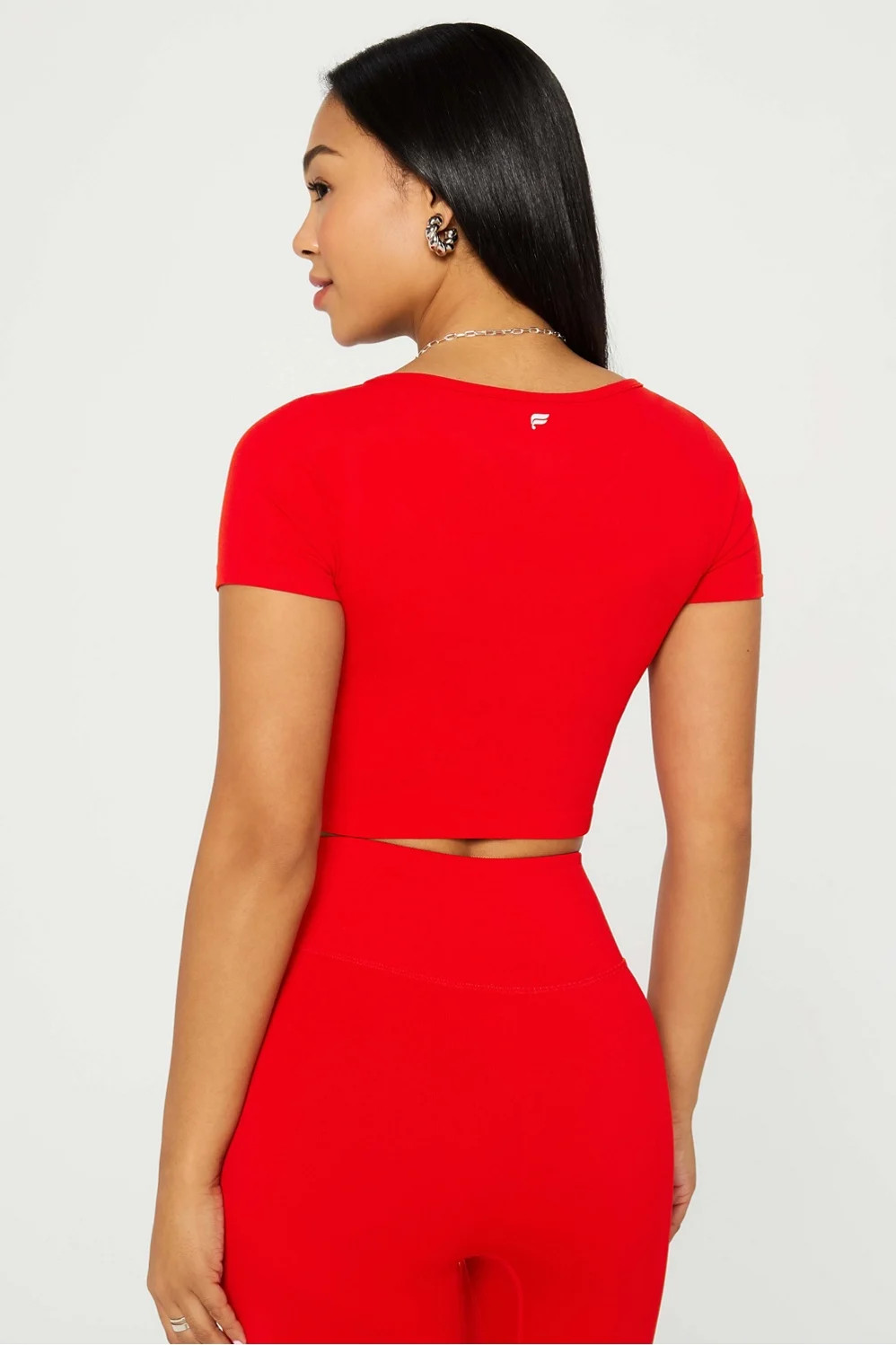 Sleek Seamless Scoop Neck Short-Sleeve Top | Fabletics