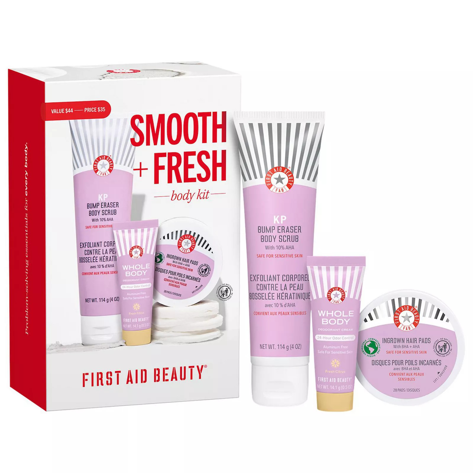 First Aid Beauty Smooth + Fresh Body Kit Essentials for Every Body, Size: 6.5 FL Oz, None | Kohl's