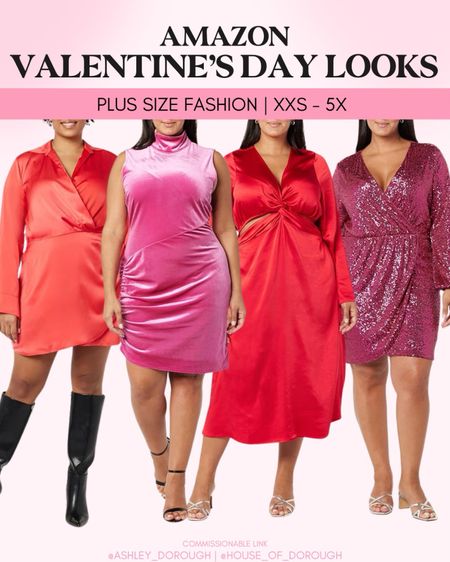 Amazon Plus Size Valentine's Day looks - sizes XXS-5X! 

#LTKplussize #LTKSeasonal #LTKstyletip