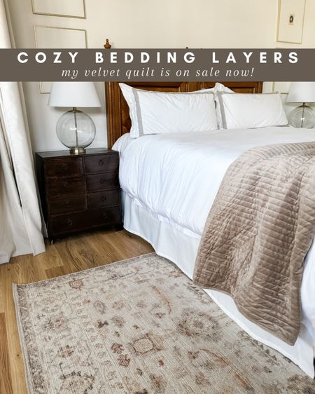 I love adding layers to my bedding for a cozy feel ✨ my velvet quilt is $10 off now! 

Velvet quilt, bedding layers, amazon sale, sale finds, sale alert, sale, Bedding, guest room, primary bedroom, bedroom, bedroom inspiration, velvet bedding, comforter, Modern home decor, traditional home decor, budget friendly home decor, Interior design, look for less, designer inspired, Amazon, Amazon home, Amazon must haves, Amazon finds, amazon favorites, Amazon home decor #amazon #amazonhome 

#LTKfindsunder100 #LTKsalealert #LTKhome