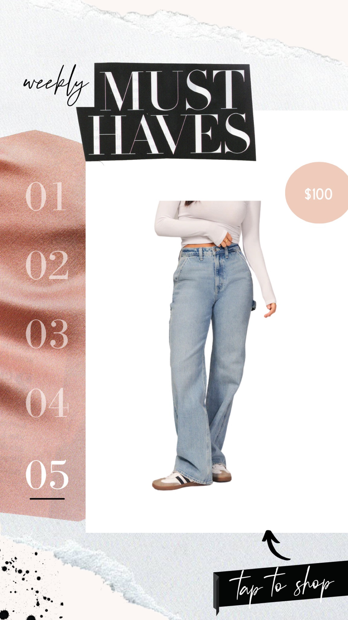 Abercrombie curve love high rise 90s relaxed // 30reg