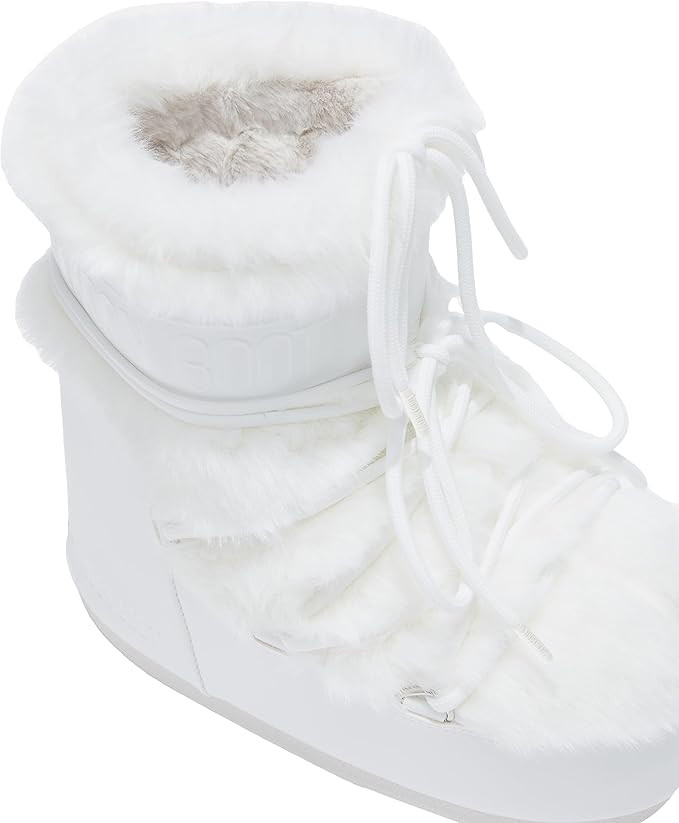 Amazon.com: Moon Boot Icon Low Faux Fur Slip On Unisex Snow Boots, M7-8.5, W8-9.5 Optical White :... | Amazon (US)