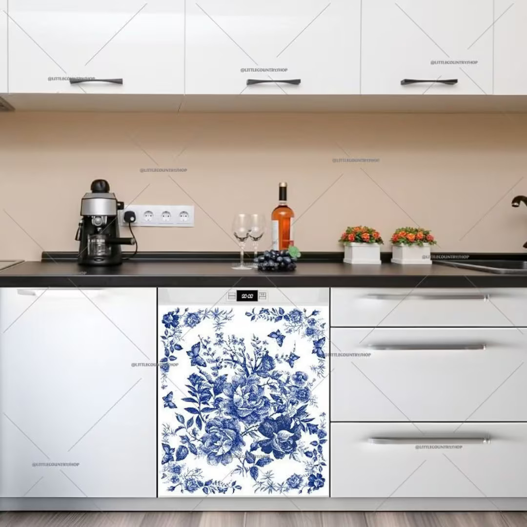 Kitchen Dishwasher Magnet Cover Folklore Fairytale Forest Roses nt340 - Etsy | Etsy (US)