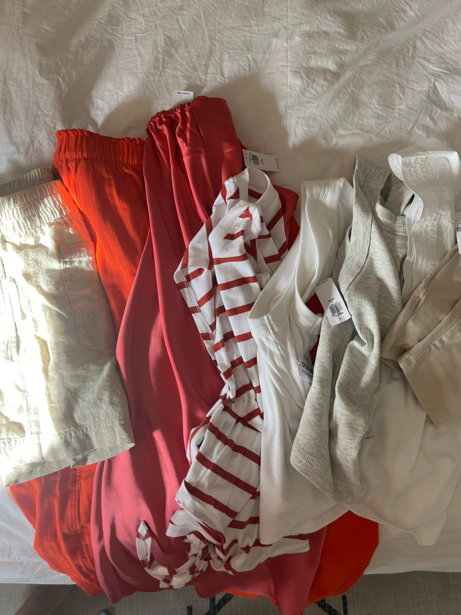 8 pieces= 12 outfits for $108!!! Old navy finds- sizes small/ petite in everything (size up in the tube top!)