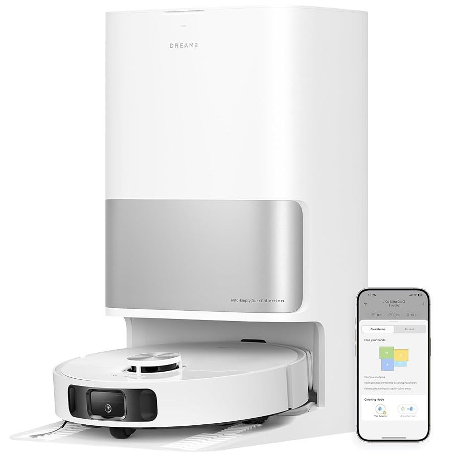 DREAME L10s Ultra Gen 2 Robot Vacuum and Mop, 10,000Pa Suction, MopExtend Tech, All-in-One Base S... | Amazon (US)