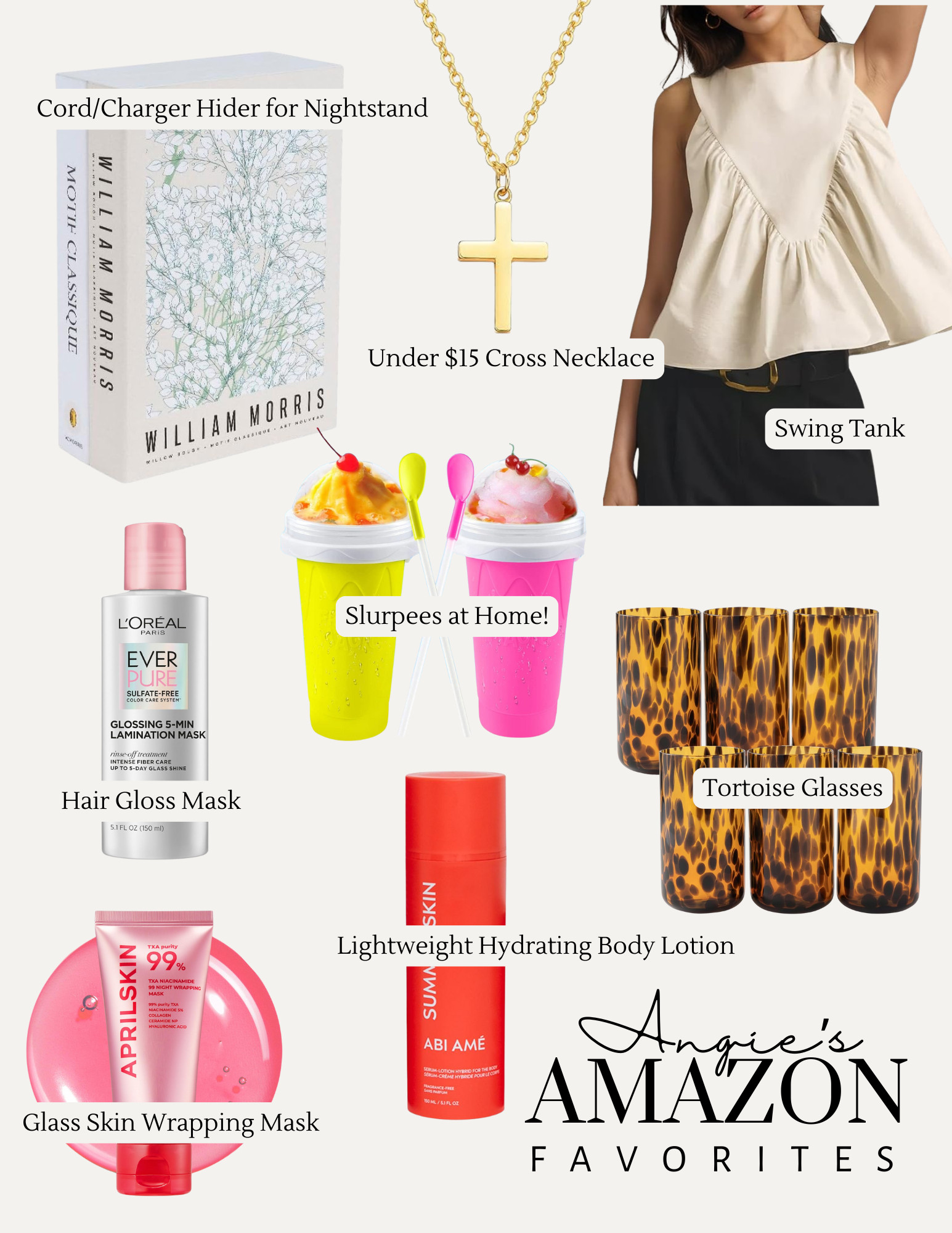 Just a few favorites from this week that I think you might like too! 

My kids love Slurpees (so do I), but I love finding ways to make our favorite treats at home, hence these frozen cups that let you make slushies/Slurpees at home! EASY!

If you want a lotion that leaves your skin feeling hydrated and supple but not greasy or sticky, then this summer skin product is for you! It's quick, and as much as I love turning myself into a slug, there are times I need to lotion and go… This is the bee's knees!

The last thing I'll shout out is this swing tank. I order a lot to try from Amazon, and I return a lot without ever sharing it—so when something is better than expected and I end up ordering it in a second color, I think it's worth sharing with you! This swing tank is cute, comfy, and the kind of elevated basic I love having in my wardrobe! 

 #LTKOver40 #LTKFindsUnder50 #LTKFamily