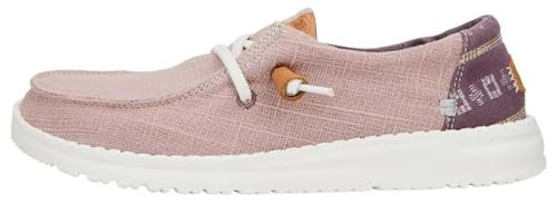 HEYDUDE Women's Wendy Slub Baja Stripe Lavender Size 6 | Amazon (US)