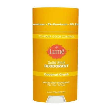 Lume Natural Solid Deodorant Stick - Whole Body Deodorant - Aluminum-Free Baking Soda-Free Hypoaller | Walmart (US)