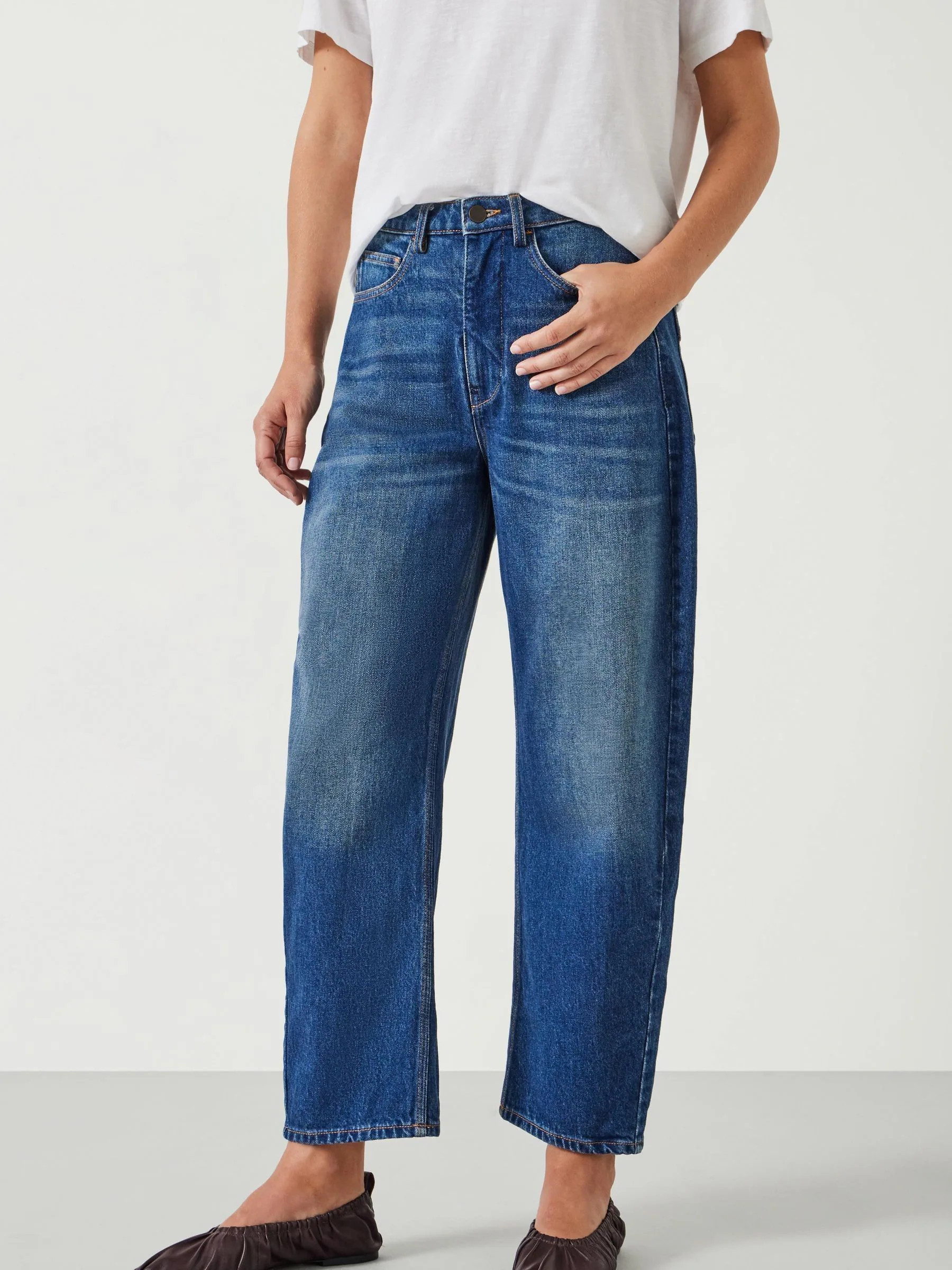 Buy Hush Blue Cordelia Barrel Leg Jeans from Next Australia | Next AU