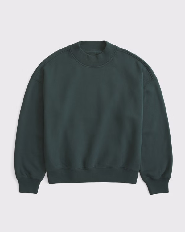 Women's Sunday Mockneck Crew | Women's Tops | Abercrombie.com | Abercrombie & Fitch (US)