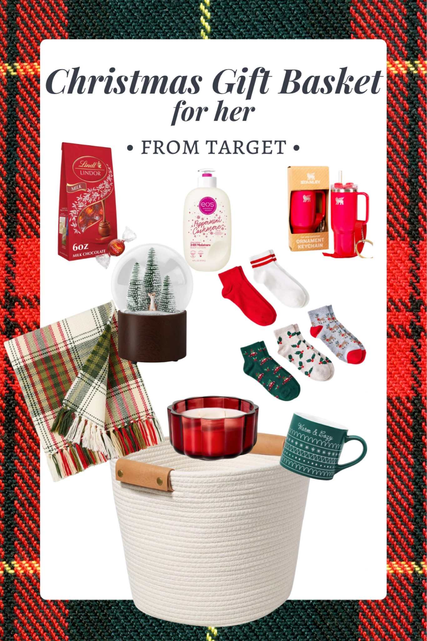 Gift baskets are my favorite way to gift!  This gift basket for her is full of Target goodies any girl would love!  #giftbasket #giftsforher #christmas #christmasgifts #christmasgiftbasket 

#LTKGiftGuide #LTKSeasonal #LTKHoliday