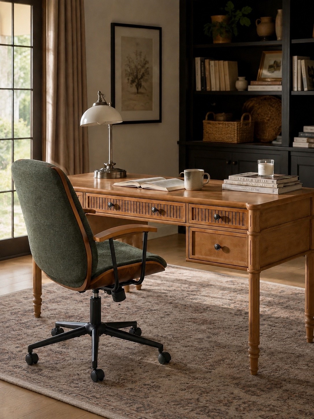 Create a Home Office You’ll Actually Love Working In 🤎✨

Elevate your workspace with timeless wood furniture, cozy textures, and classic styling that blends beauty with function. From the warm wood desk to the comfortable office chair and designer-inspired accents, this office proves productivity can look just as good as it feels.

Follow @farmtotablecreations on Instagram for more cozy home finds, designer-inspired decor, and the best home sales you won’t want to miss.

#LTKHome #HomeOffice #HomeOfficeDecor #OfficeInspiration #DesignerInspired #CozyHome #WorkFromHome #OfficeStyle #NeutralHome #HomeDecor #TraditionalStyle #FarmhouseDecor #FarmToTableCreations

#LTKHome #LTKSaleAlert