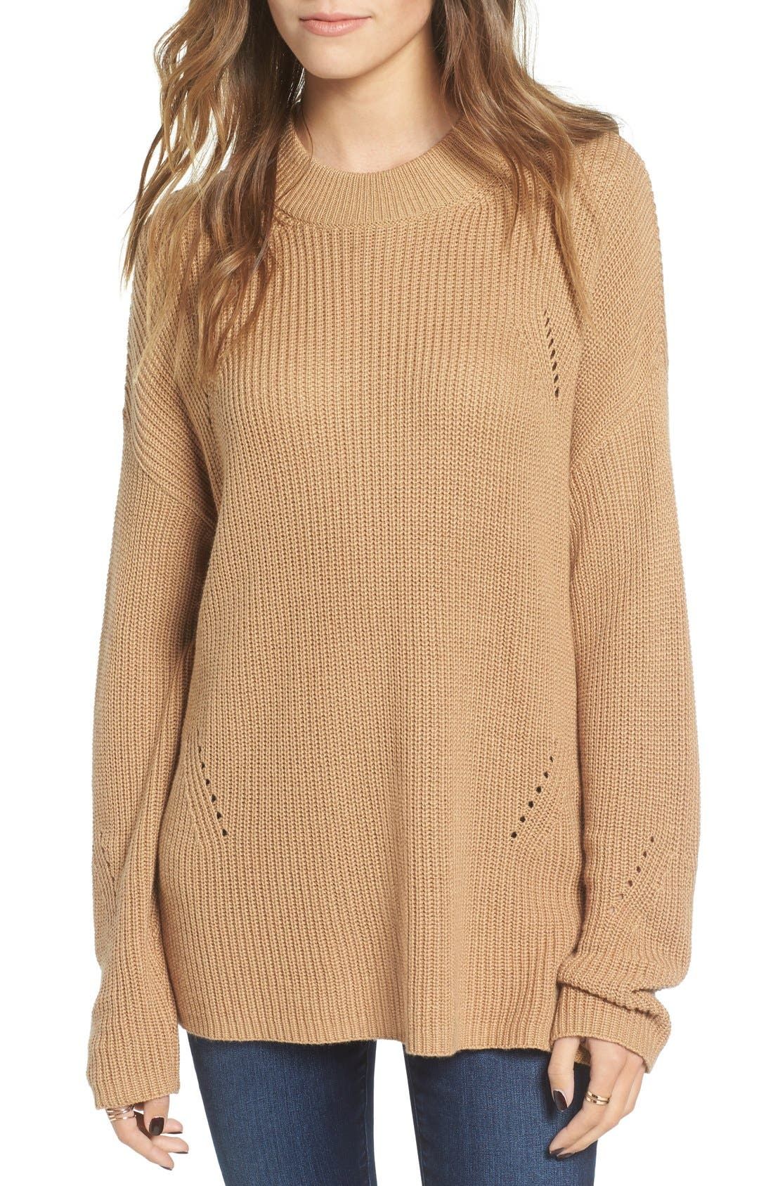 Side Buckle Knit Pullover | Nordstrom