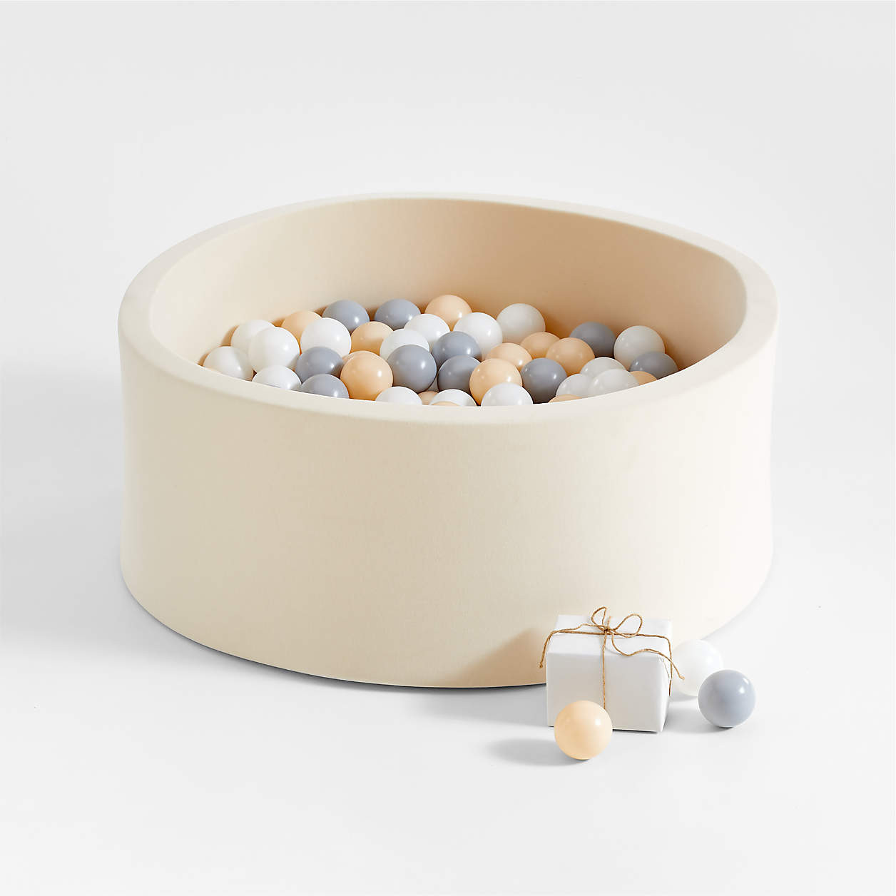 Baby and Toddler Natural Pop-Up Ball Pit with Neutral Balls + Reviews | Crate & Kids | Crate & Barrel