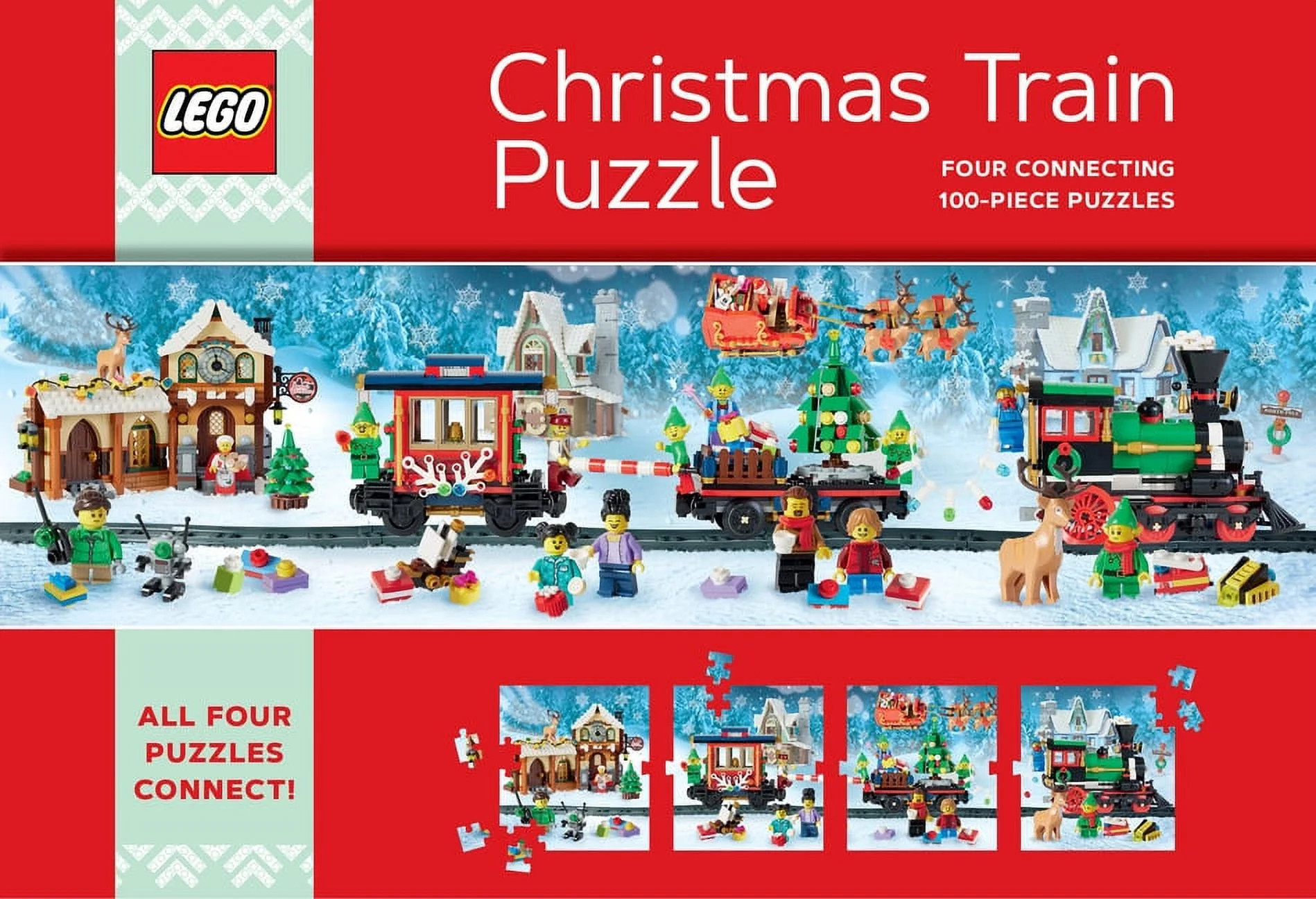 LEGO Christmas Train Puzzle – 4 Puzzles | Walmart (US)