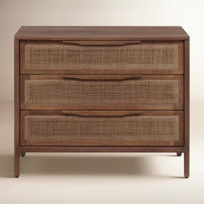 Nellie 3 - Drawer Cane Chest | Wayfair North America