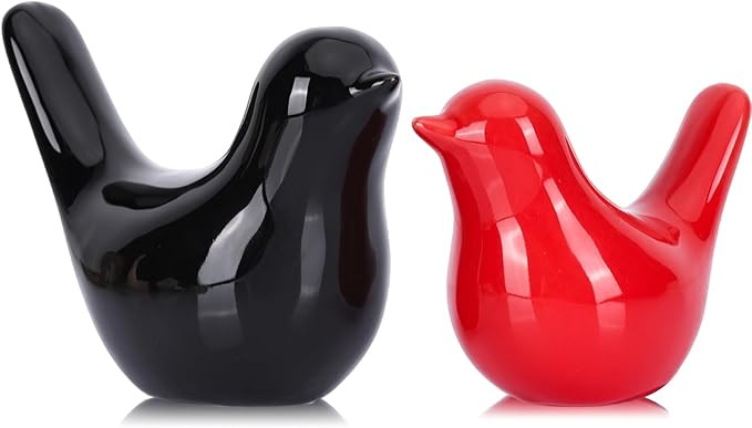 Small Ceramic Bird Statue and Sculpture for Home Decor Accents,Modern Animal Ornaments for Living... | Amazon (US)